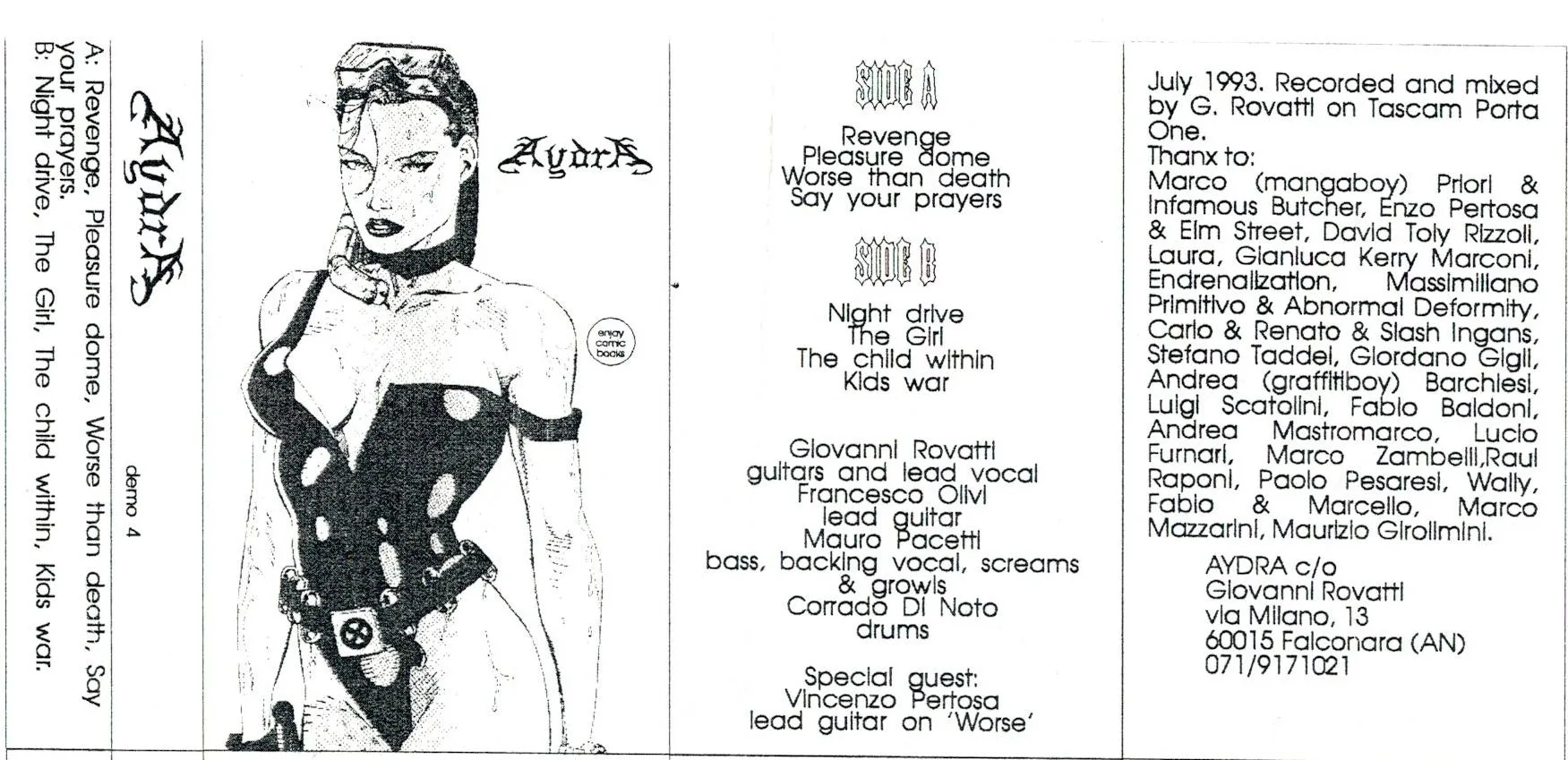 AydrA - Demo 4 J-card inside