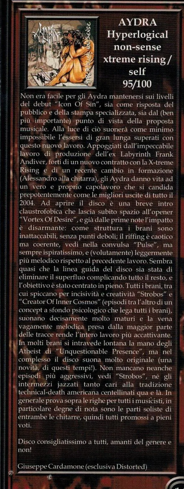 AydrA - Distorted Magazine review
