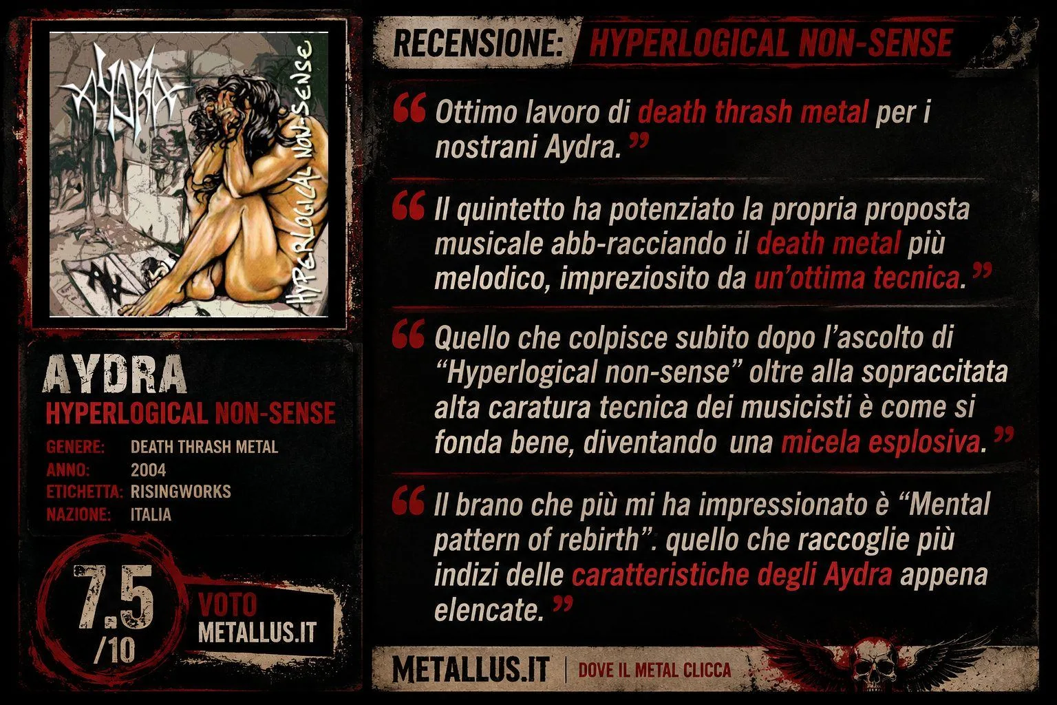 AydrA - Metallus review