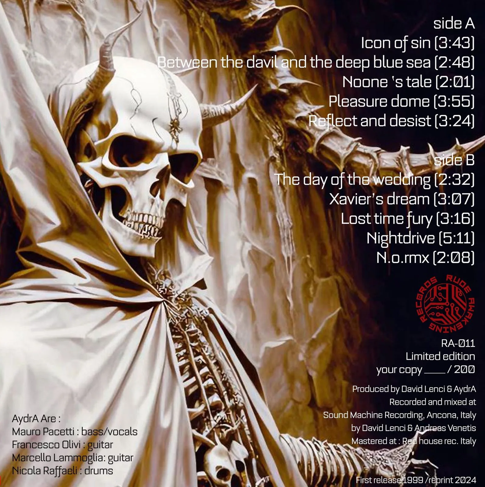 AydrA - Icon of Sin back