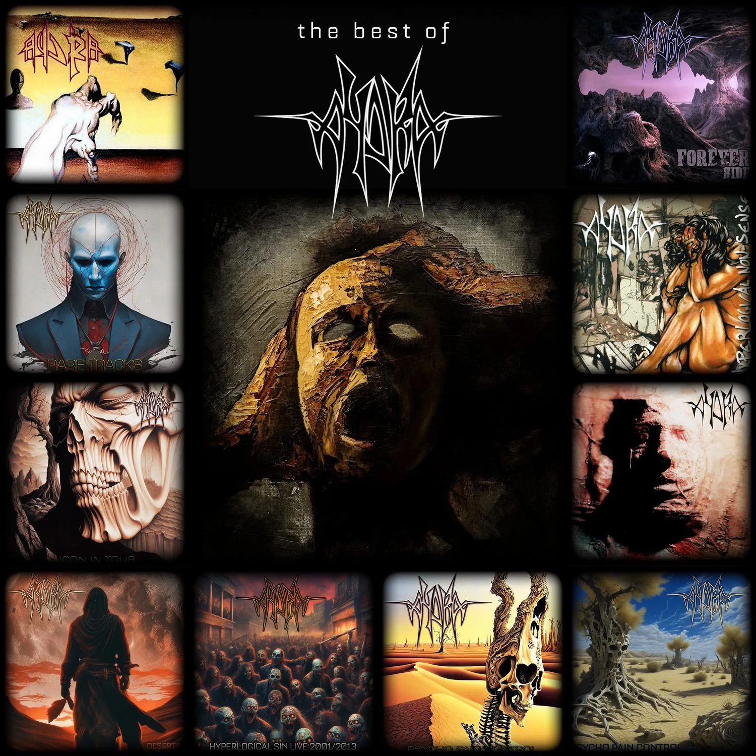 AydrA technical death metal band - marcello lammoglia guitar 001 the best of copertine cd