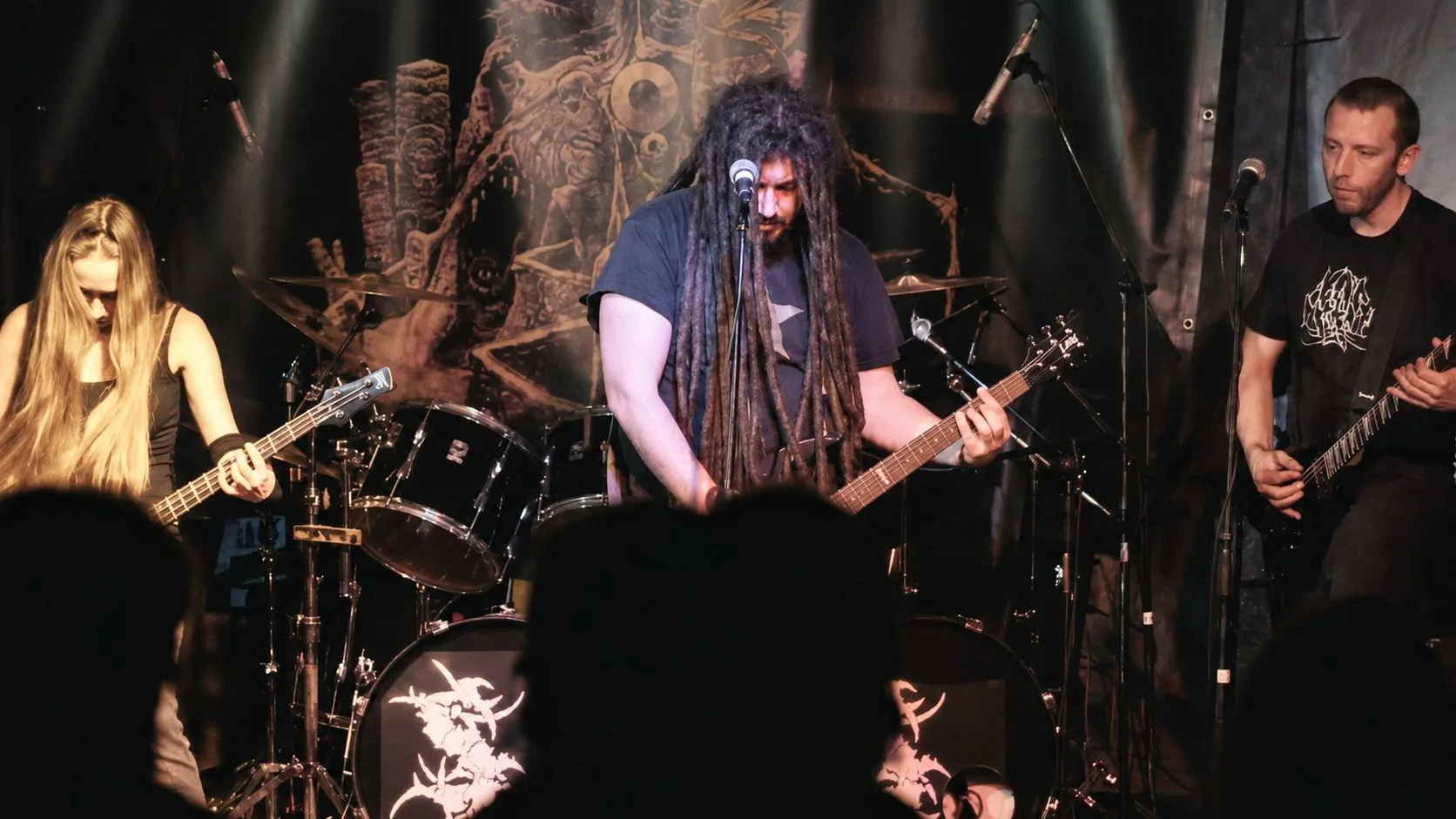 AydrA technical death metal band - mauro pacetti vocals fot live undersiege