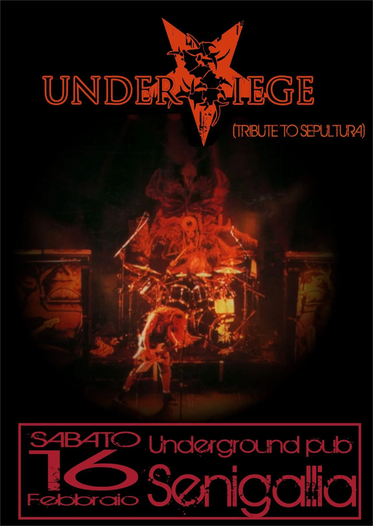 AydrA technical death metal band - mauro pacetti vocals locandina undersiege 2