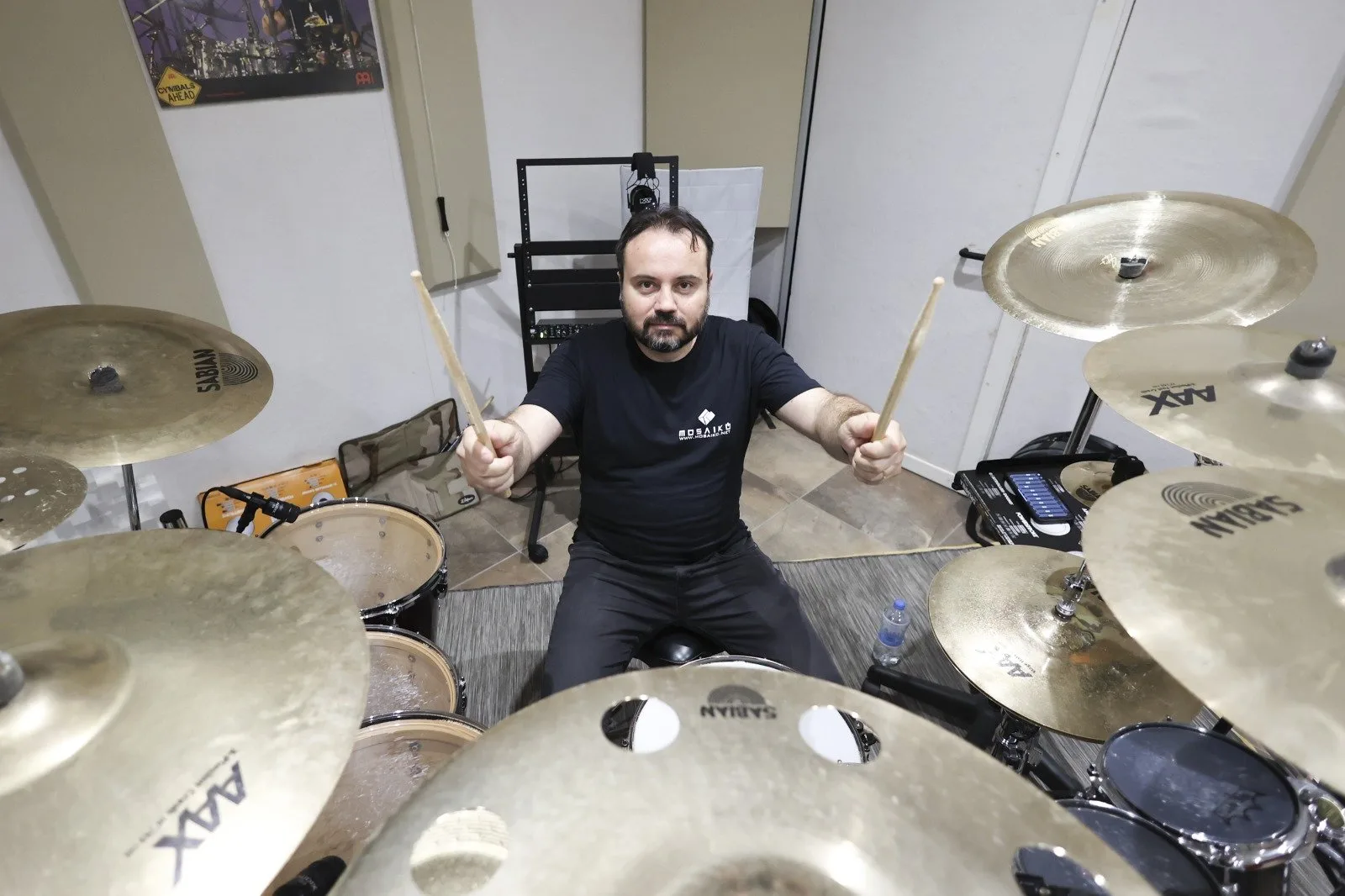 AydrA in studio - tour rehearsals