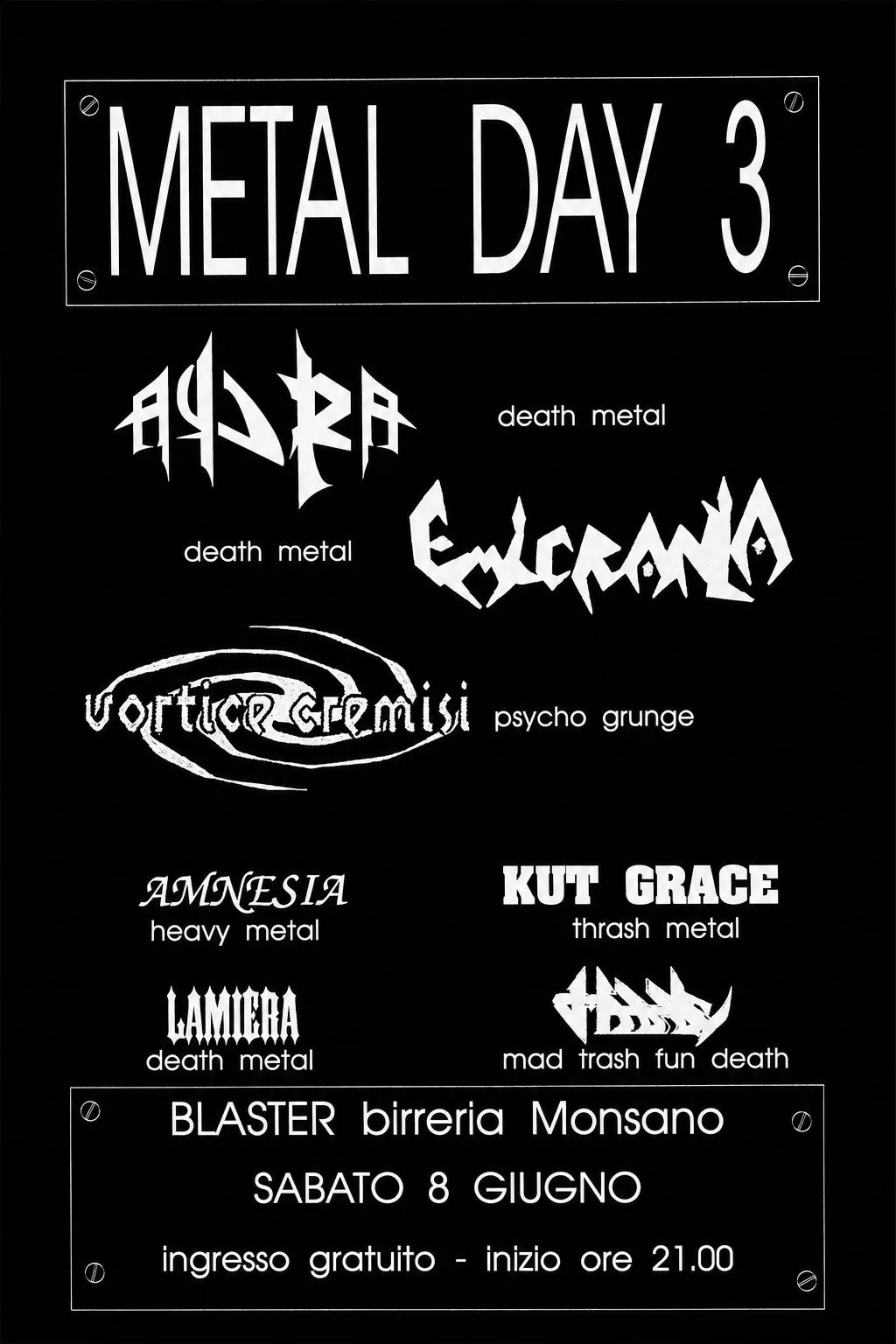 AydrA - Metal Day 3 Monsano June 1996