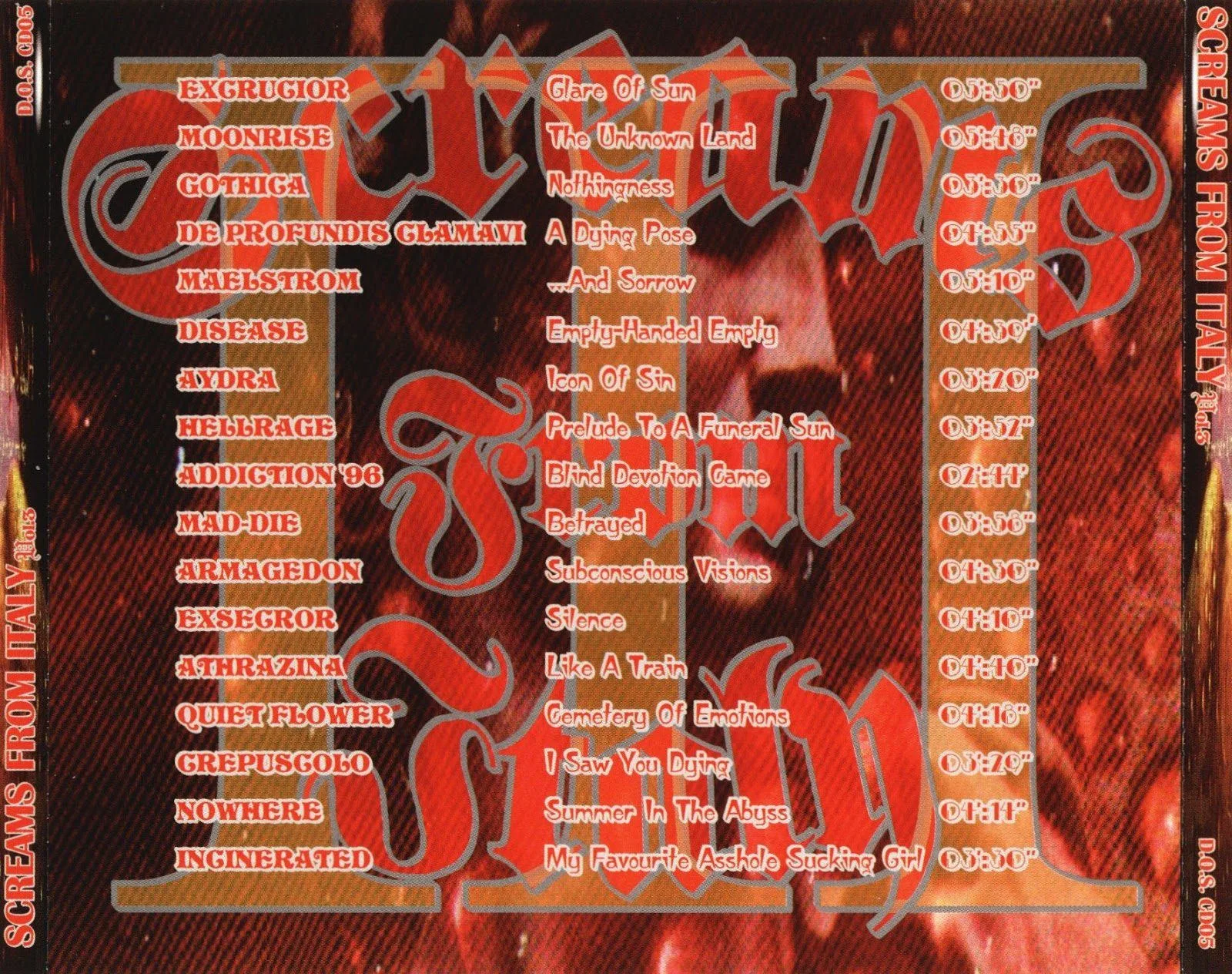 AydrA - Scream From Italy III — back