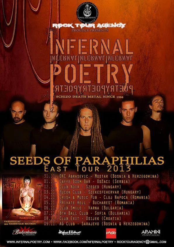 AydrA - Infernal Poetry tour poster